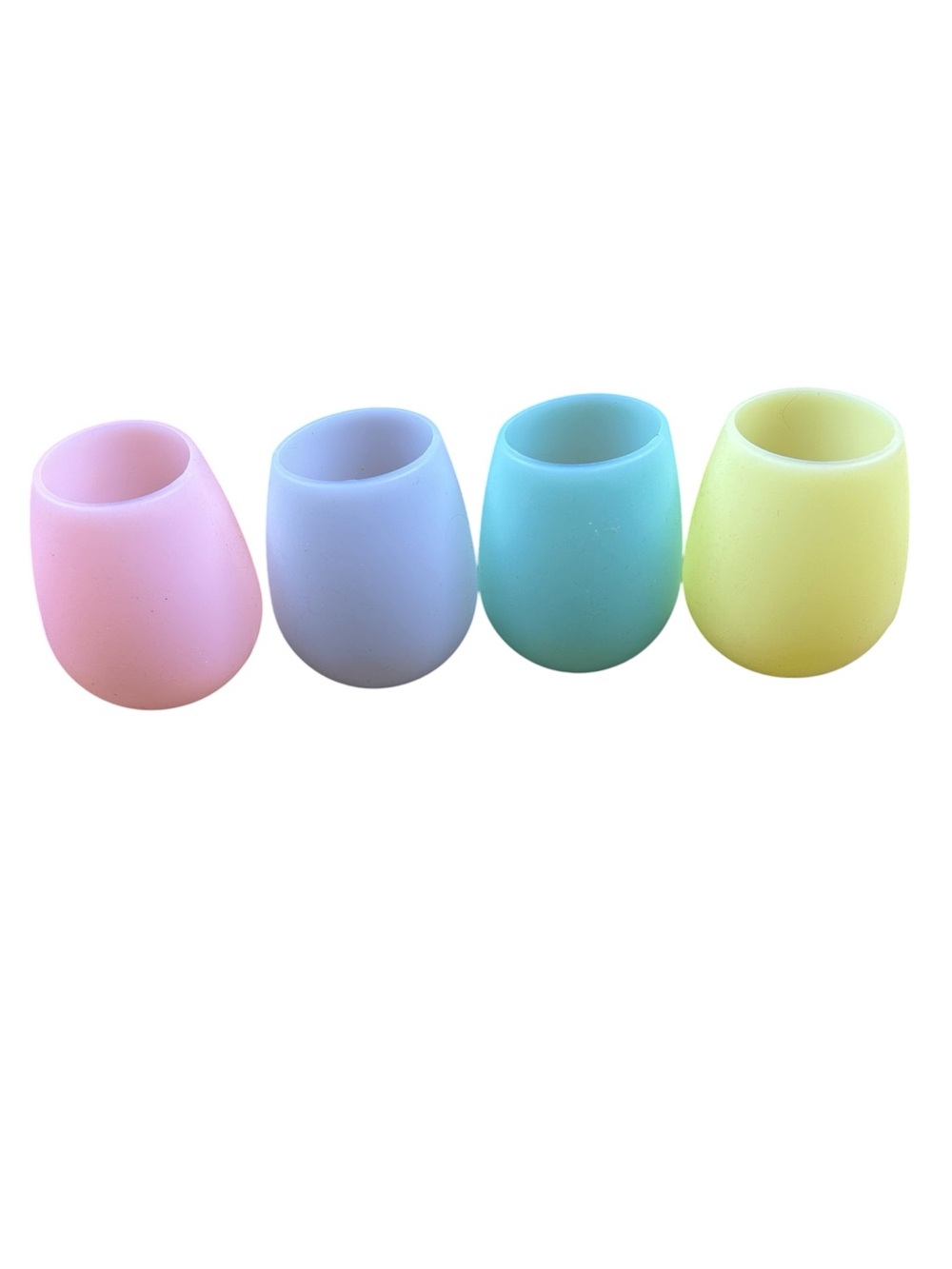 Set of 4 Unbreakable Wine Glasses Pool Beach Silicone Shark Skinzz